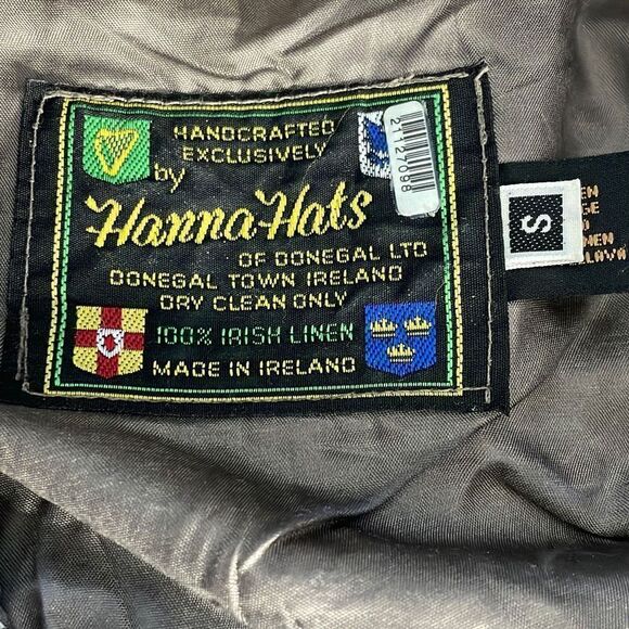 Hanna Hats Donegal Touring Flat Cap 100% Linen Made in Ireland - Picture 5 of 5